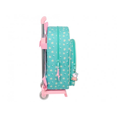 Mochila safta mod 185 con carro 705 peppa pig pretty flowers 340x260x110 mm