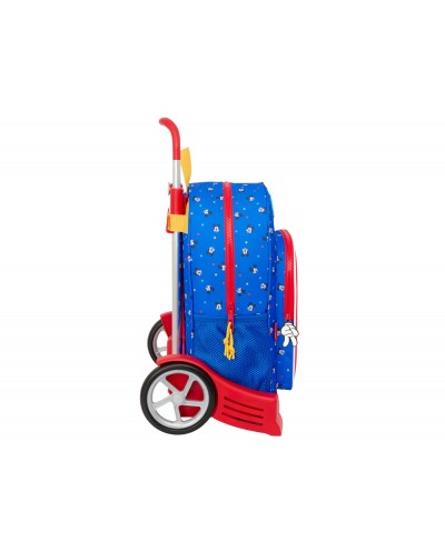 Mochila safta mod 180 con carro evolution mickey mouse good day 420x330x140 mm