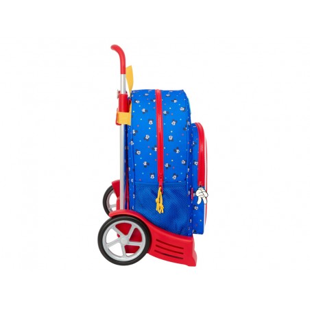 Mochila safta mod 180 con carro evolution mickey mouse good day 420x330x140 mm