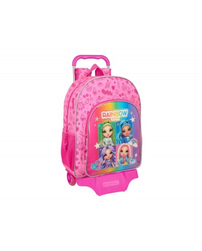 Mochila safta mod 180 con carro 905 rainbow high shine 420x330x140 mm