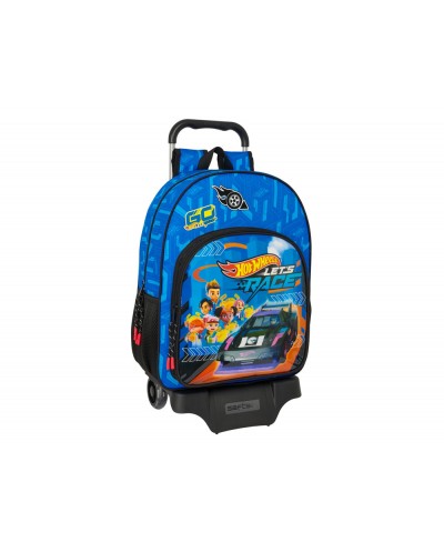 Mochila safta mod 180 con carro 905 hot wheels let s race 420x330x140 mm