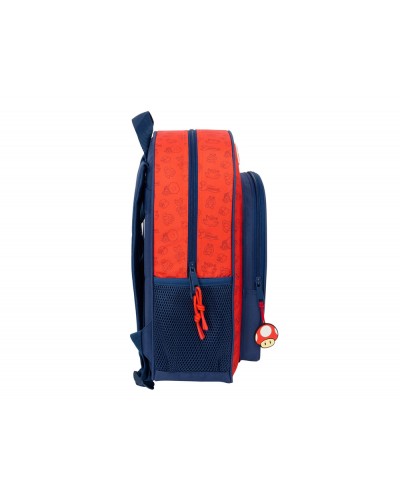 Mochila safta junior adaptable a carro super mario trick 380x320x120 mm