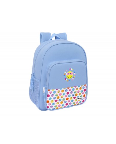Mochila safta junior adaptable a carro reciclado smiley world joyful 380x320x120 mm