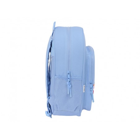 Mochila safta junior adaptable a carro reciclado smiley world joyful 380x320x120 mm