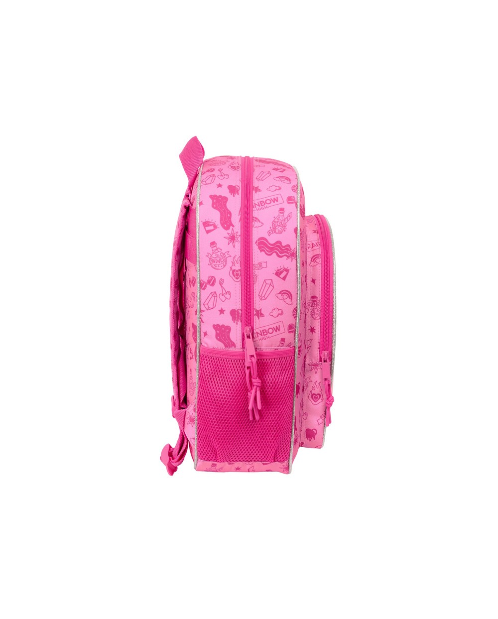 Mochila safta junior adaptable a carro rainbow high shine 380x320x120 mm
