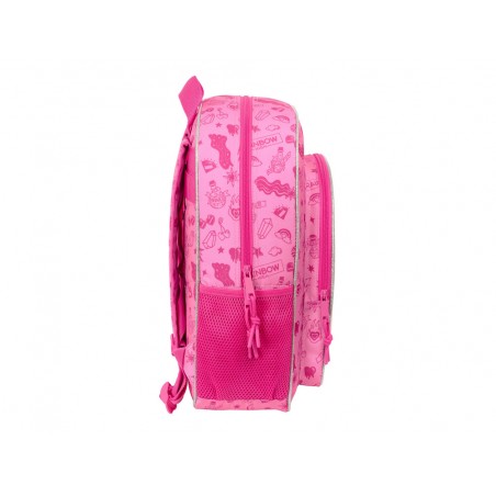 Mochila safta junior adaptable a carro rainbow high shine 380x320x120 mm