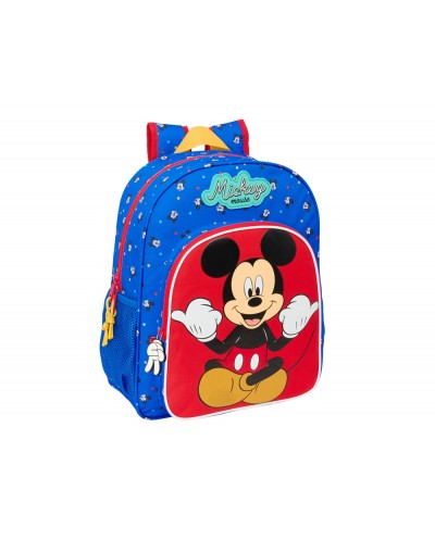 Mochila safta junior adaptable a carro mickey mouse good day 380x320x120 mm