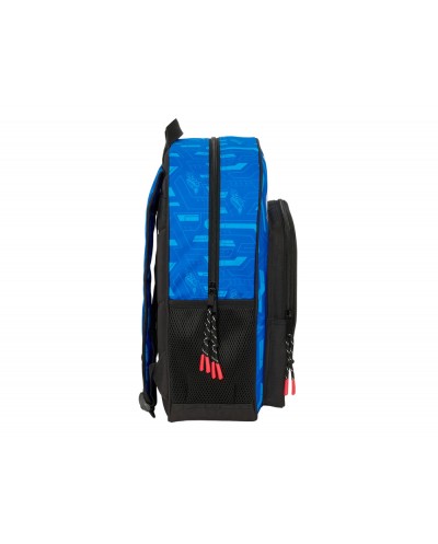 Mochila safta junior adaptable a carro hot wheels let s race 380x320x120 mm