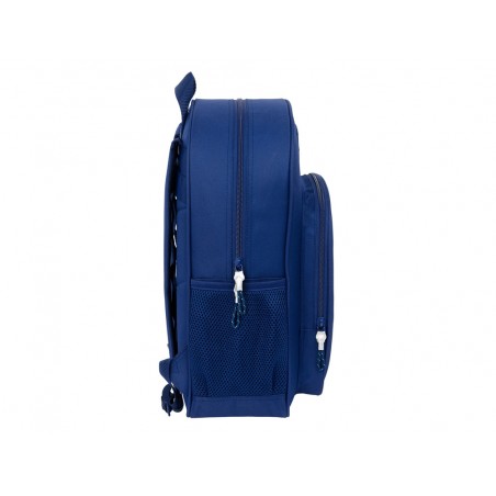 Mochila safta junior adaptable a carro fc barcelona navy blue 380x320x120 mm