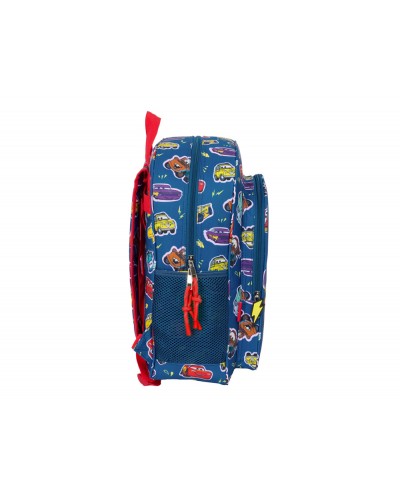Mochila safta junior adaptable a carro cars racing 380x320x120 mm