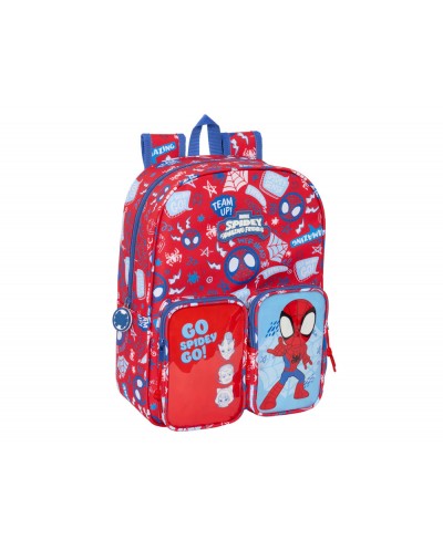 Mochila safta infantil bolsillos adaptable a carro spidey rescue 340x260x110 mm