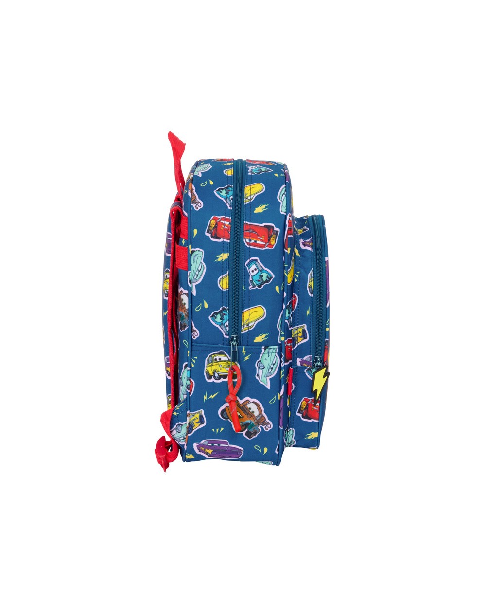Mochila safta infantil adaptable a carro cars racing 330x270x100 mm