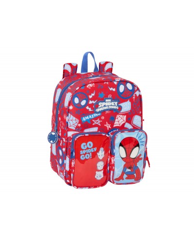 Mochila safta guarderia bolsillos adaptable a carro spidey rescue 270x220x100 mm