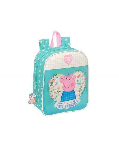 Mochila safta guarderia adaptable a carro peppa pig pretty flowers 270x220x100 mm