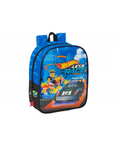 Mochila safta guarderia adaptable a carro hot wheels let s race 270x220x100 mm