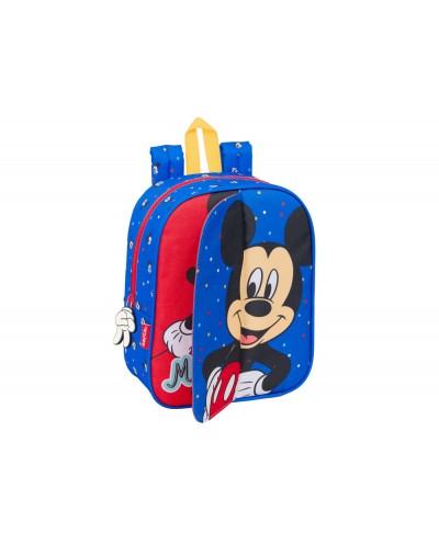 Mochila guarderia adaptablecarro intercambiable mickey mouse good day 270x220x100 mm
