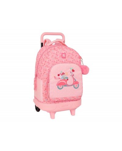 Mochila safta grande con ruedas compact extraible reciclable moos passion 450x330x220 mm