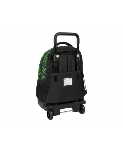 Mochila safta grande con ruedas compact extraible minecraft tnt 450x330x220 mma