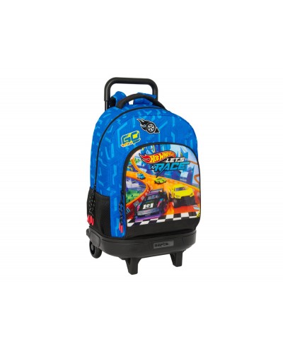 Mochila safta grande con ruedas compact extraible hot wheels let s race 450x330x220 mm