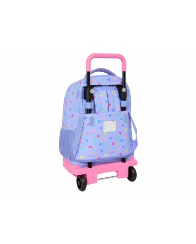 Mochila safta grande con ruedas compact extraible benetton lila 450x330x220mm