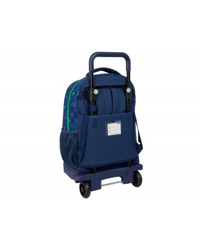 Mochila safta grande con ruedas compact extraible benetton damero 450x330x220 mm