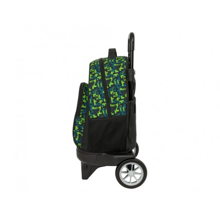 Mochila safta grande con ruedas compact evolution extraible minecraft tnt 450x330x220 mm