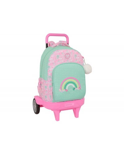 Mochila safta grande con ruedas compact evolution extraible glowlab amazing 450x330x220 mm