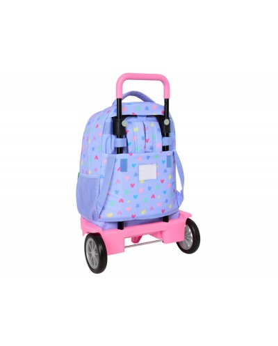 Mochila safta grande con ruedas compact evolution extraible benetton lila 450x330x220 mm