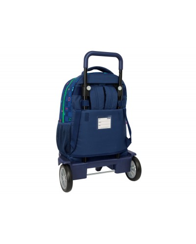 Mochila safta grande con ruedas compact evolution extraible benetton damero 450x330x220 mm