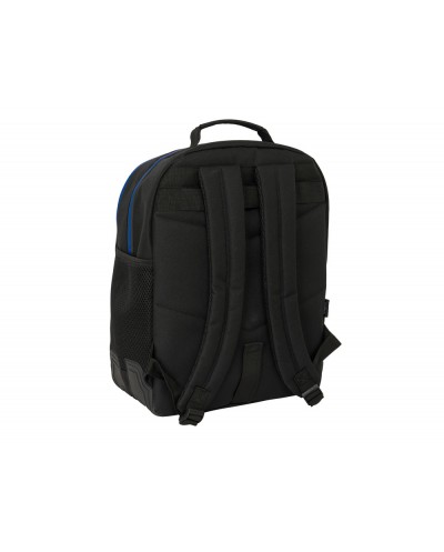 Mochila safta doble con cantoneras adaptable a carro umbro jet black 420x320x150 mm