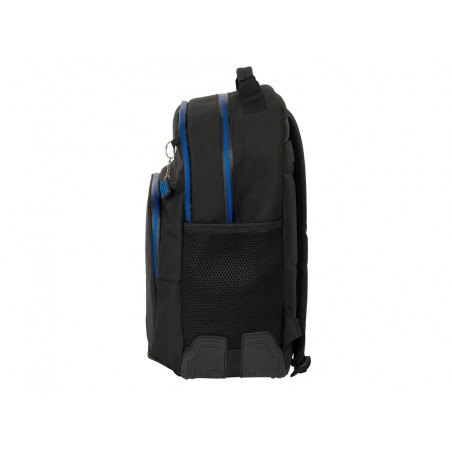 Mochila safta doble con cantoneras adaptable a carro umbro jet black 420x320x150 mm