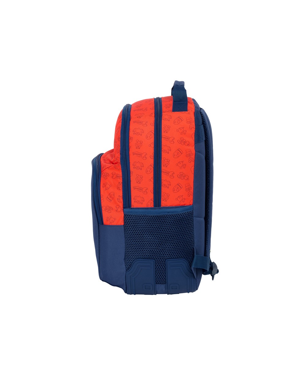 Mochila safta doble con cantoneras adaptable a carro super mario trick 420x320x150 mm