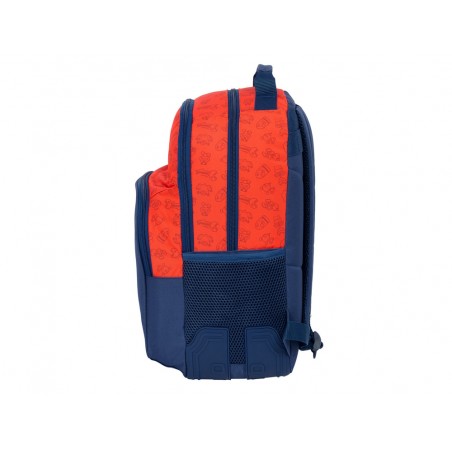 Mochila safta doble con cantoneras adaptable a carro super mario trick 420x320x150 mm