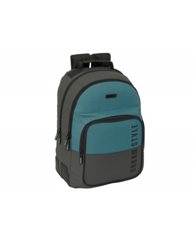 Mochila safta doble con cantoneras adaptable a carro safta urban style 420x320x150 mm