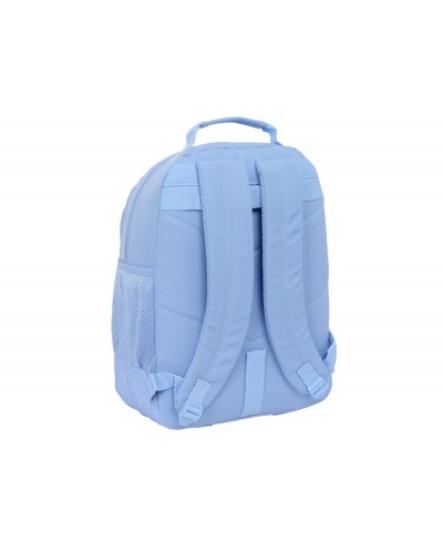 Mochila safta doble con cantoneras adaptable a carro reciclado smiley world joyful 420x320x150 mm