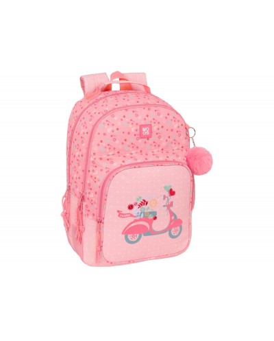 Mochila safta doble con cantoneras adaptable a carro reciclado moos passion 420x320x150 mm