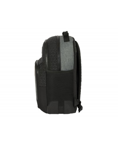 Mochila safta doble con cantoneras adaptable a carro reciclado blackfit8 old school 420x320x150 mm