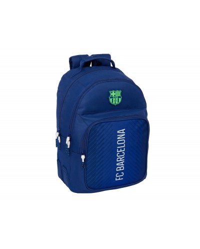 Mochila safta doble con cantoneras adaptable a carro fc barcelona navy blue 420x320x150 mm