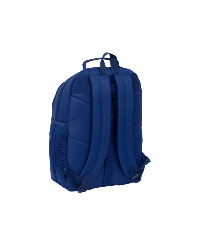 Mochila safta doble con cantoneras adaptable a carro fc barcelona navy blue 420x320x150 mm