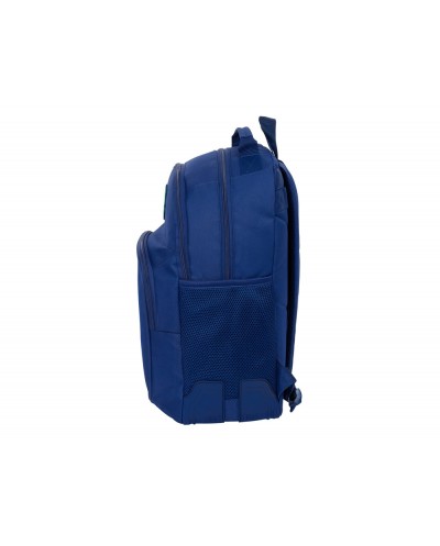 Mochila safta doble con cantoneras adaptable a carro fc barcelona navy blue 420x320x150 mm