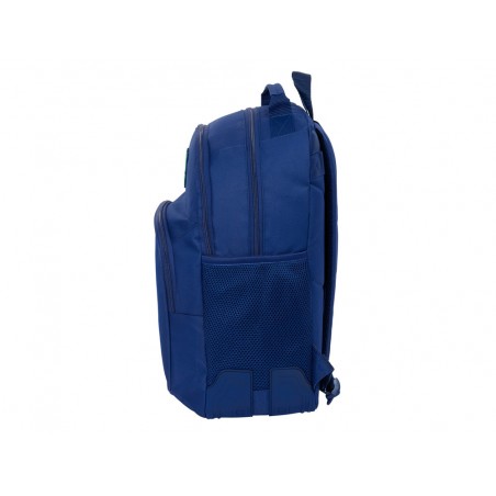 Mochila safta doble con cantoneras adaptable a carro fc barcelona navy blue 420x320x150 mm