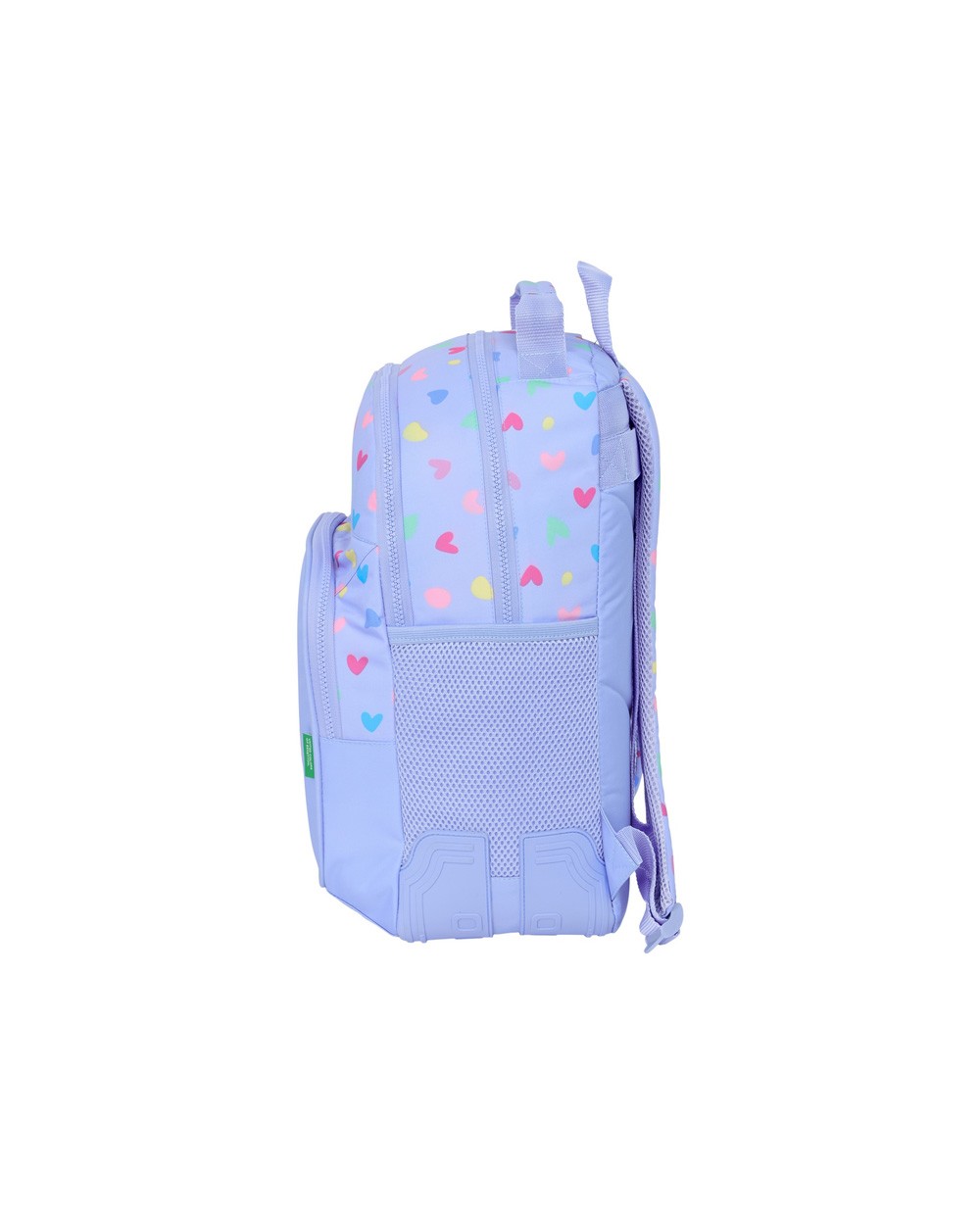Mochila safta doble con cantoneras adaptable a carro benetton lila 420x320x150 mm