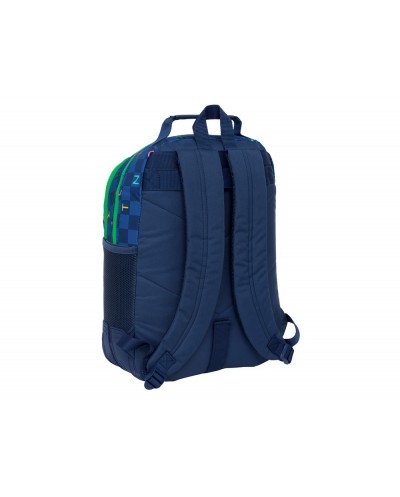 Mochila safta doble con cantoneras adaptable a carro benetton damero 420x320x150 mm