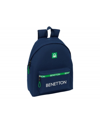 Mochila safta benetton green 420x330x150 mm