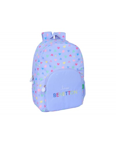 Mochila safta adaptable a carro benetton lila 460x300x140 mm