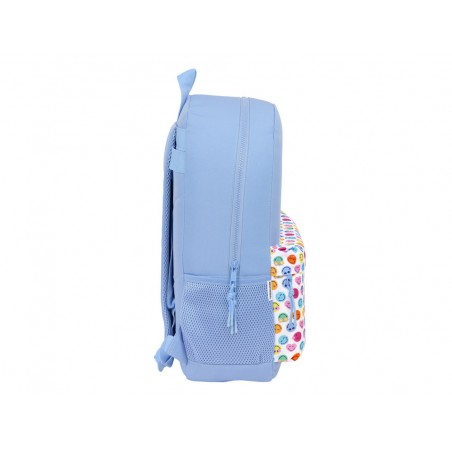 Mochila safta adaptable a carro reciclado smiley world joyful 460x300x140 mm