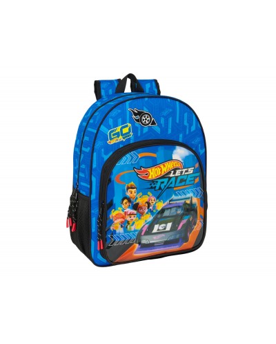 Mochila safta adaptable a carro hot wheels let s race 420x330x140 mm