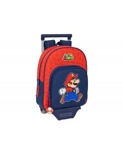 Mochila safta con carro 705 super mario trick 340x280x100 mm