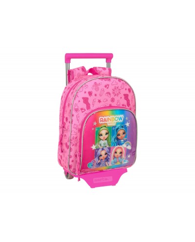 Mochila safta con carro 705 rainbow high shine 340x280x100 mm