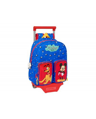 Mochila safta con carro 705 mickey mouse good day 340x280x100 mm